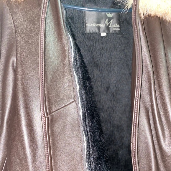 Catania brown leather jacket